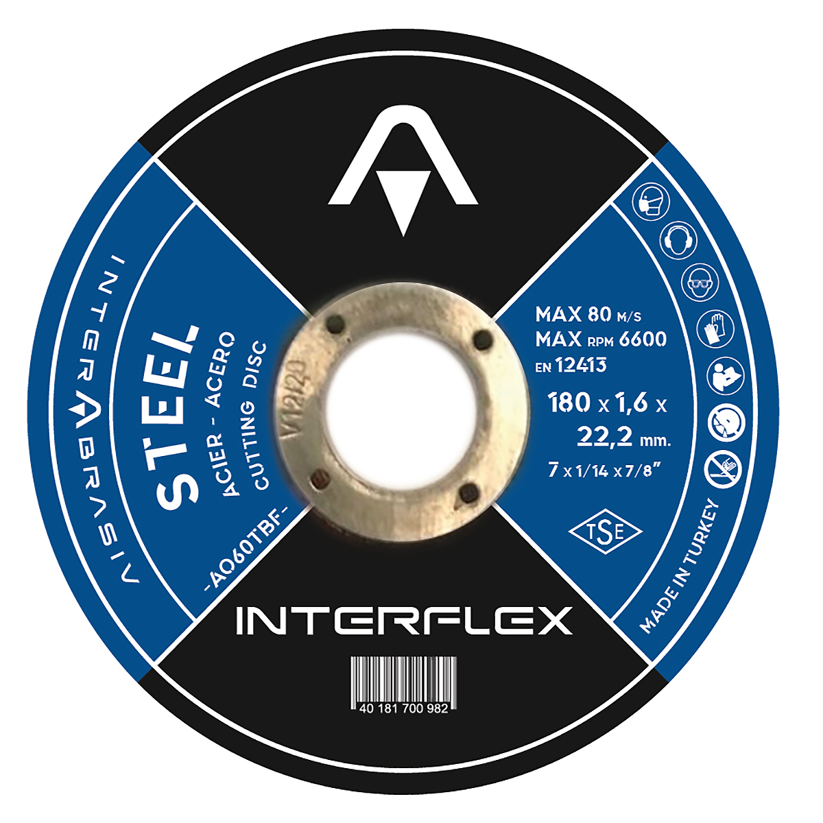 Inter Abrasiv: Отрезной круг Interflex STEEL 230x2,5x22мм, металл | Купить  в фирменном интернет магазине с доставкой